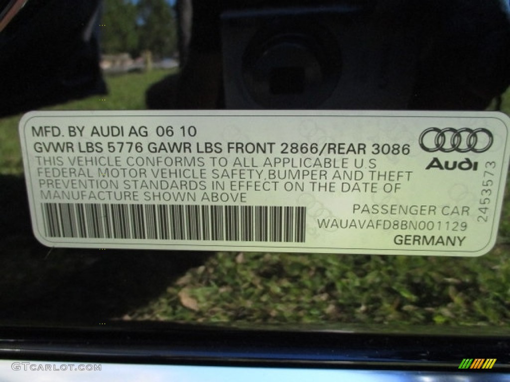 2011 A8 4.2 FSI quattro - Phantom Black Pearl Effect / Nougat Brown photo #101