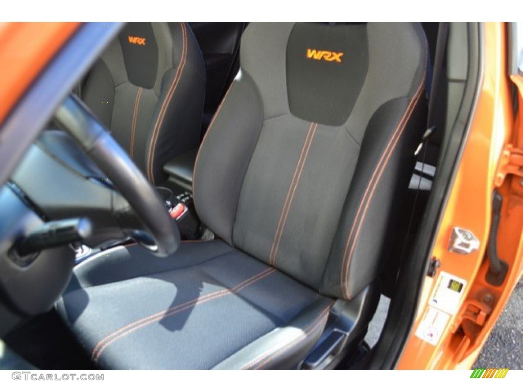 2013 Impreza WRX Premium 4 Door - Tangerine Orange Pearl / WRX Carbon Black photo #12