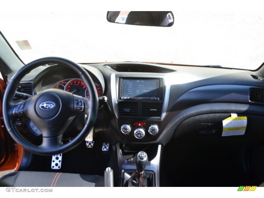 2013 Impreza WRX Premium 4 Door - Tangerine Orange Pearl / WRX Carbon Black photo #13