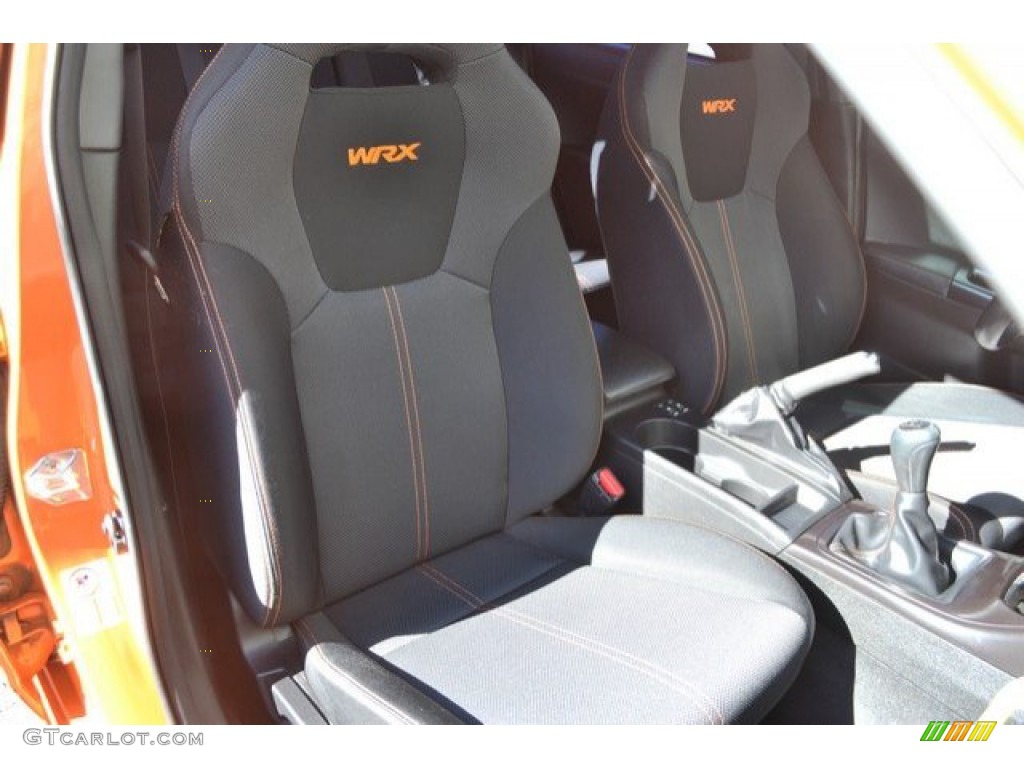 2013 Impreza WRX Premium 4 Door - Tangerine Orange Pearl / WRX Carbon Black photo #19