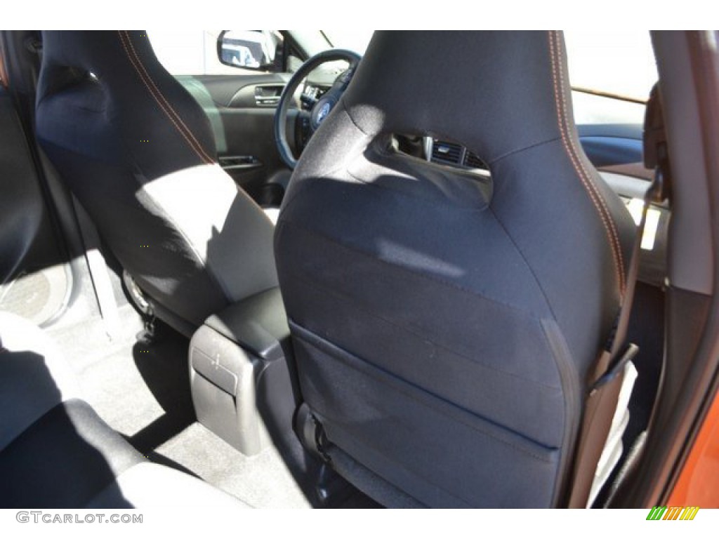 2013 Impreza WRX Premium 4 Door - Tangerine Orange Pearl / WRX Carbon Black photo #21