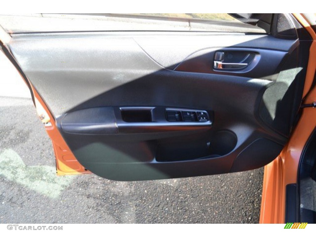 2013 Impreza WRX Premium 4 Door - Tangerine Orange Pearl / WRX Carbon Black photo #25