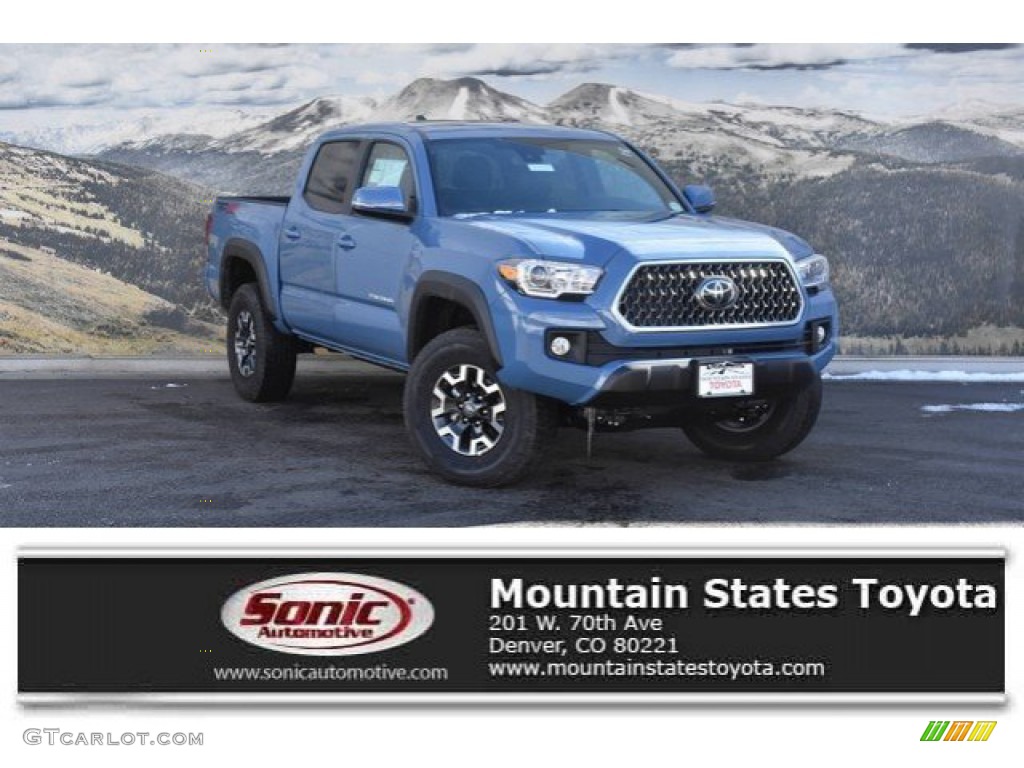 2019 Tacoma TRD Off-Road Double Cab 4x4 - Cavalry Blue / Cement Gray photo #1