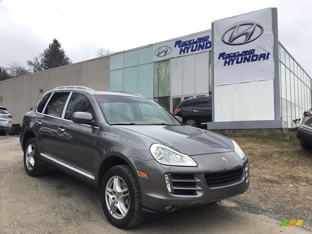 2008 Cayenne S - Meteor Grey Metallic / Havanna/Sand Beige photo #1