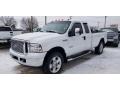 Oxford White Clearcoat 2007 Ford F250 Super Duty Lariat SuperCab 4x4