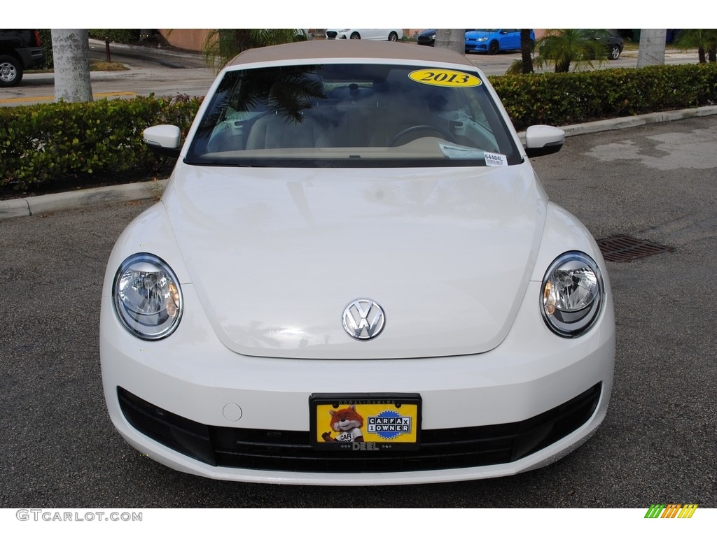 2013 Beetle 2.5L Convertible - Candy White / Beige photo #3