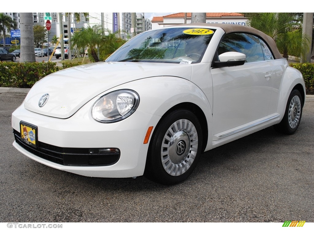 2013 Beetle 2.5L Convertible - Candy White / Beige photo #5