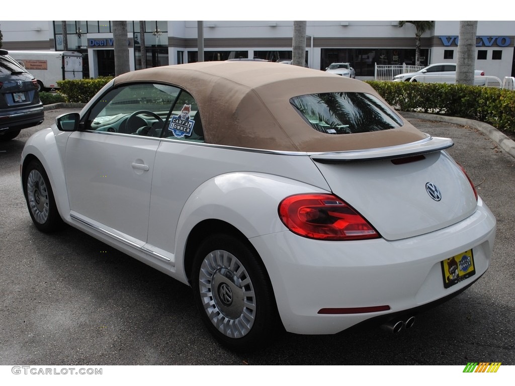 2013 Beetle 2.5L Convertible - Candy White / Beige photo #6