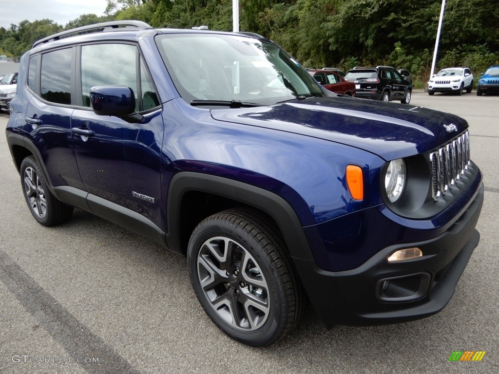 2018 Renegade Latitude 4x4 - Jetset Blue / Black photo #8