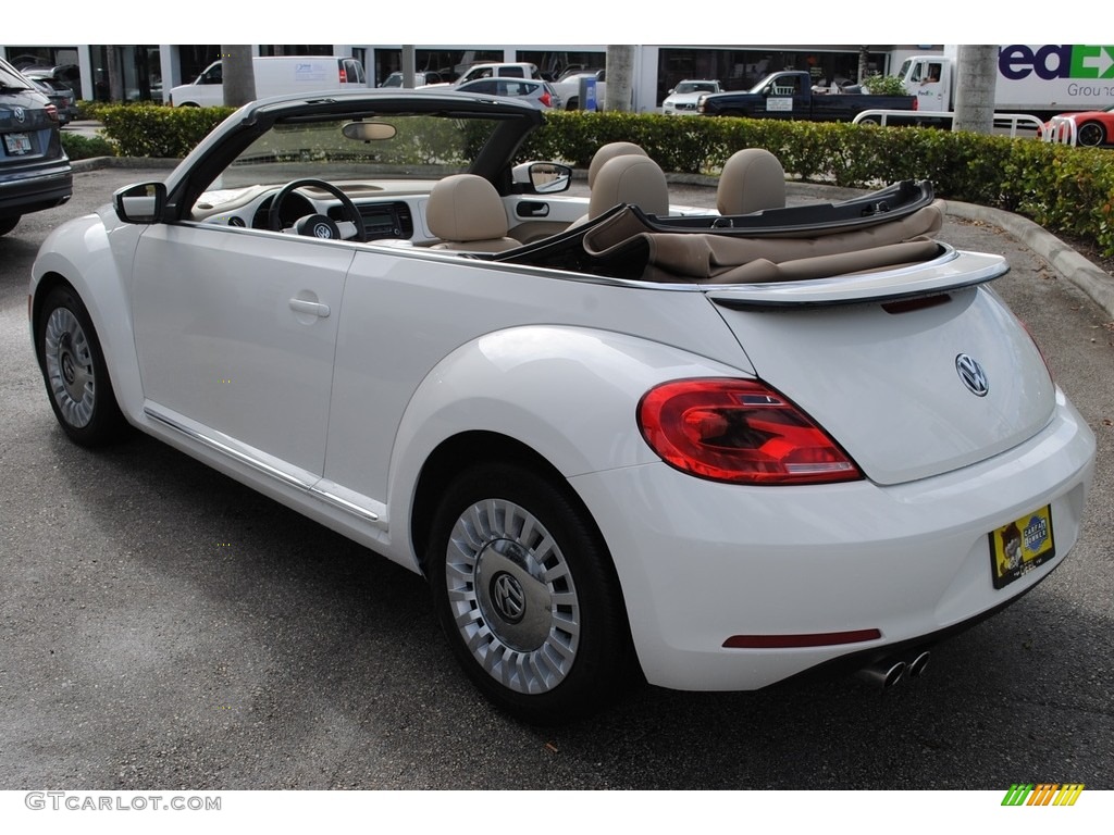 2013 Beetle 2.5L Convertible - Candy White / Beige photo #11