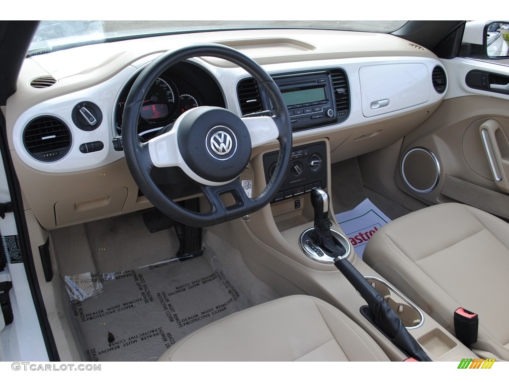 2013 Beetle 2.5L Convertible - Candy White / Beige photo #15