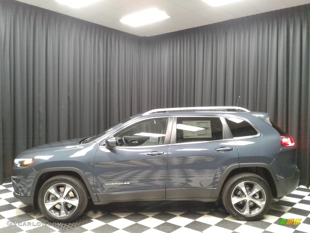 2019 Cherokee Limited - Blue Shade Pearl / Black/Ski Grey photo #1