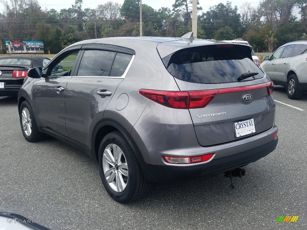 2017 Sportage LX - Mineral Silver / Black photo #3