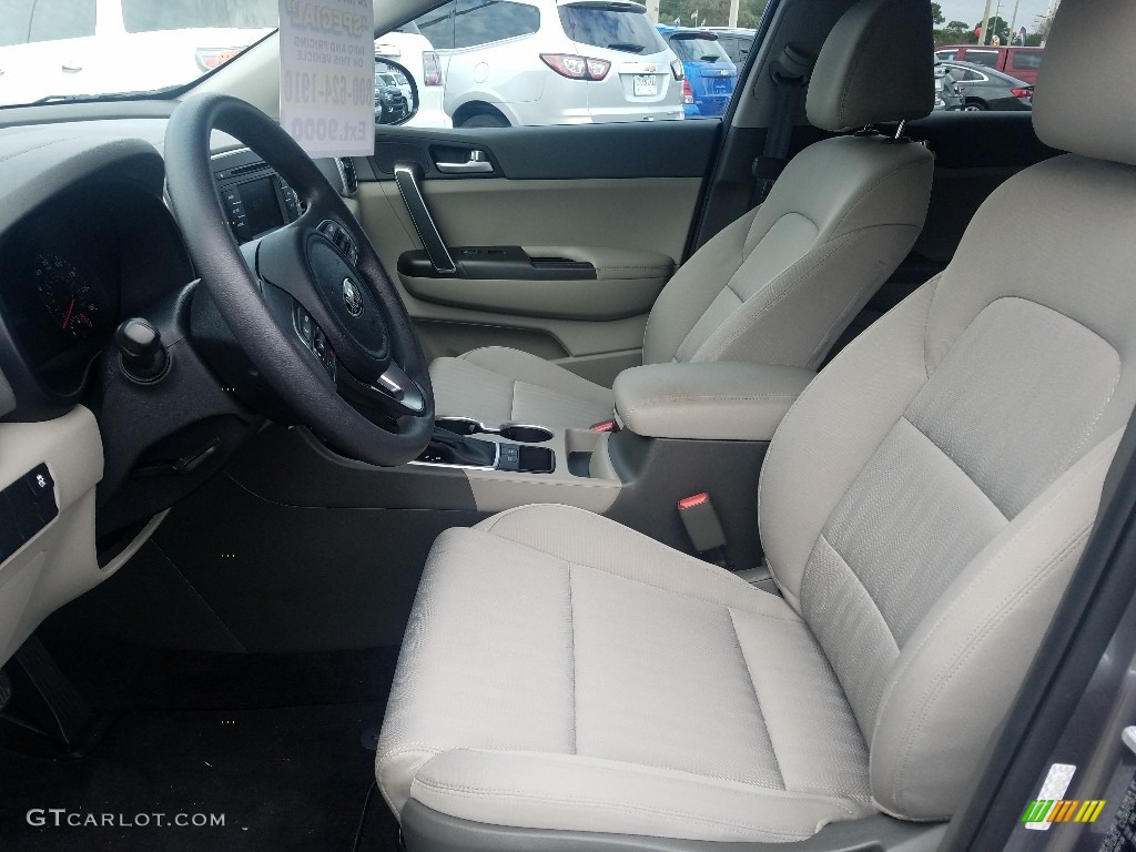 2017 Sportage LX - Mineral Silver / Black photo #9