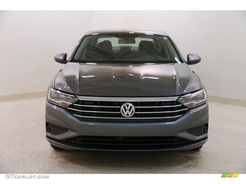 2019 Jetta S - Platinum Gray Metallic / Titan Black photo #2