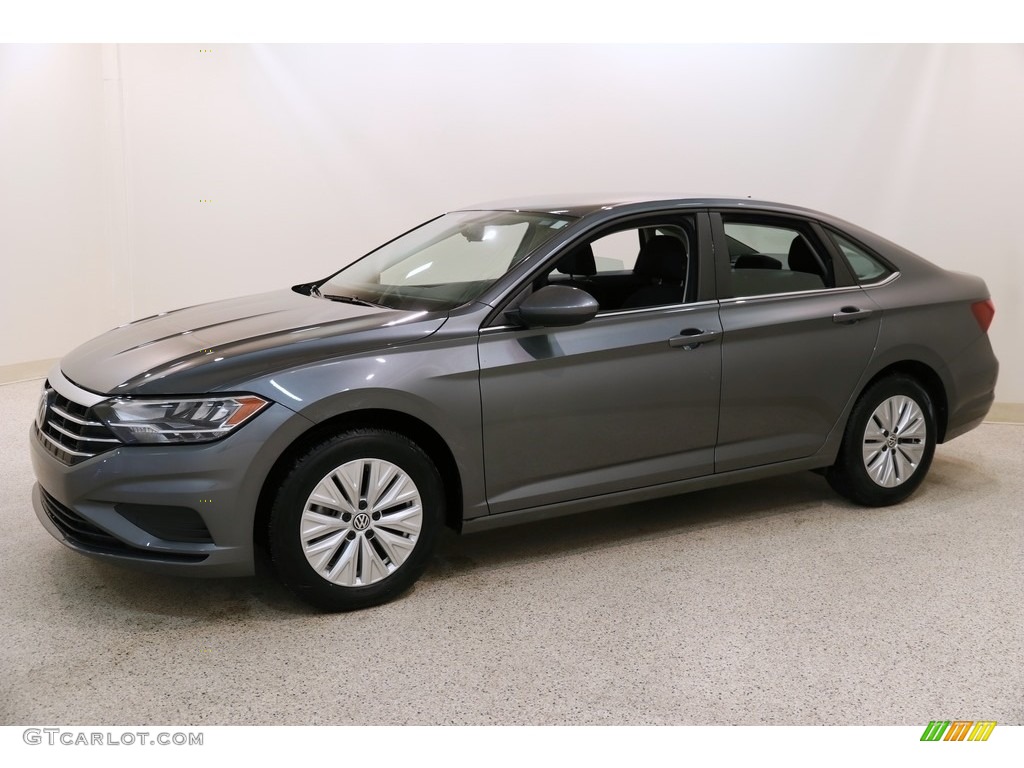 2019 Jetta S - Platinum Gray Metallic / Titan Black photo #3