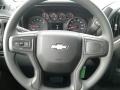 Jet Black 2019 Chevrolet Silverado 1500 Custom Crew Cab 4WD Steering Wheel