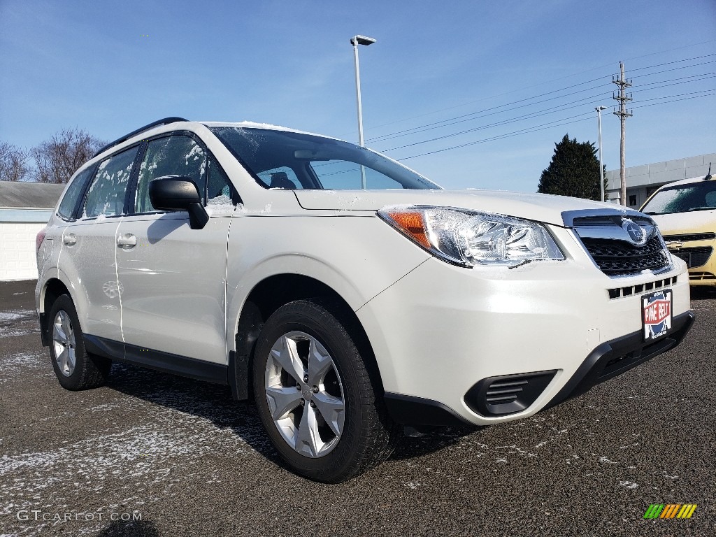 2016 Forester 2.5i - Crystal White Pearl / Gray photo #1