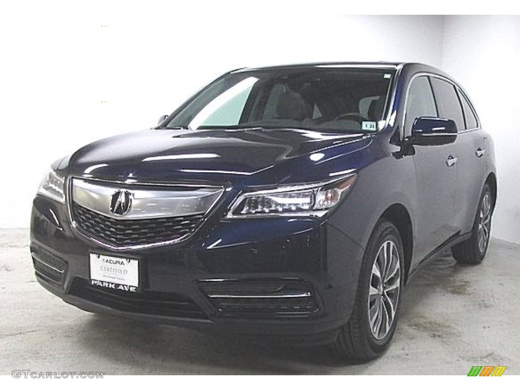2016 MDX SH-AWD Technology - Fathom Blue Pearl / Graystone photo #1