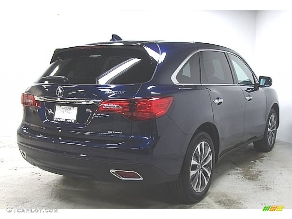 2016 MDX SH-AWD Technology - Fathom Blue Pearl / Graystone photo #4