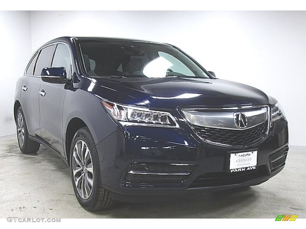2016 MDX SH-AWD Technology - Fathom Blue Pearl / Graystone photo #5