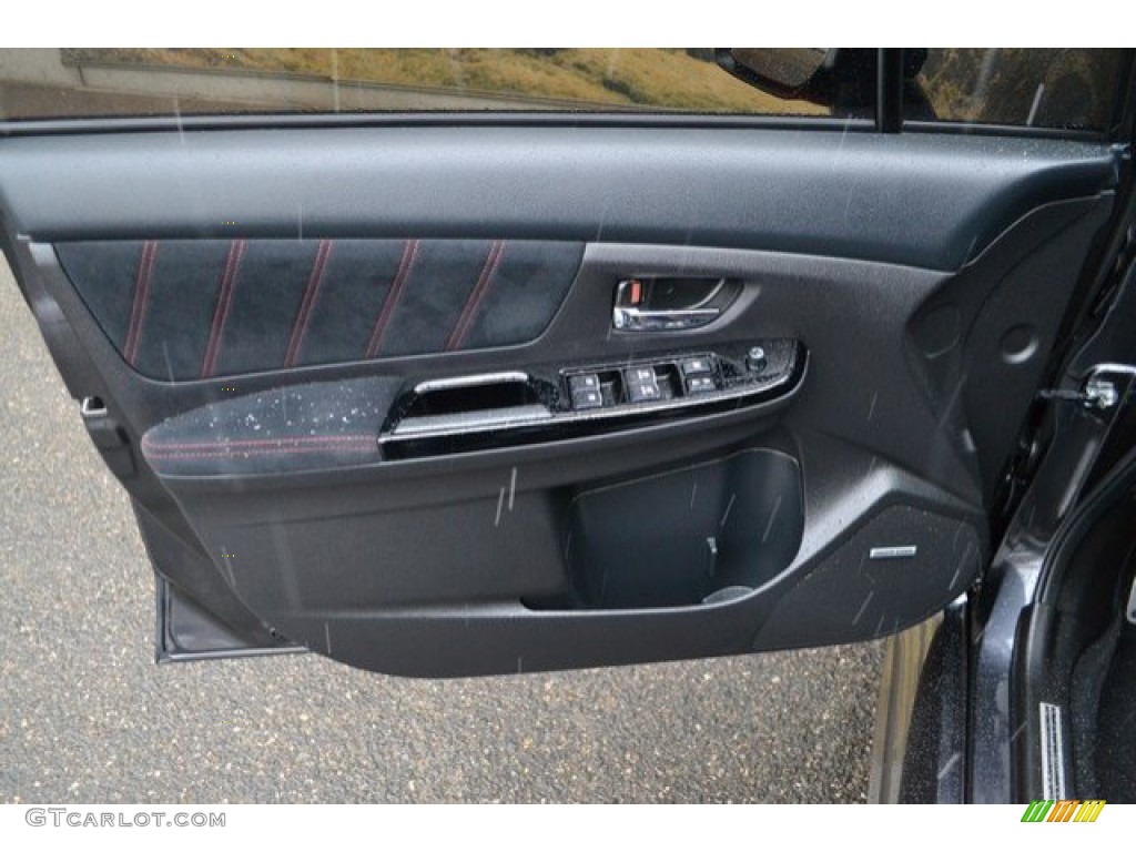 2018 Subaru WRX STI Limited Carbon Black Door Panel Photo #131725560