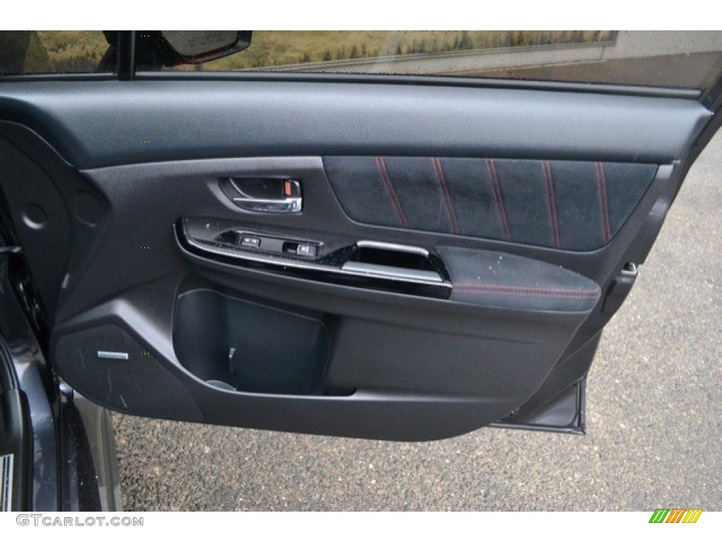 2018 Subaru WRX STI Limited Carbon Black Door Panel Photo #131725575