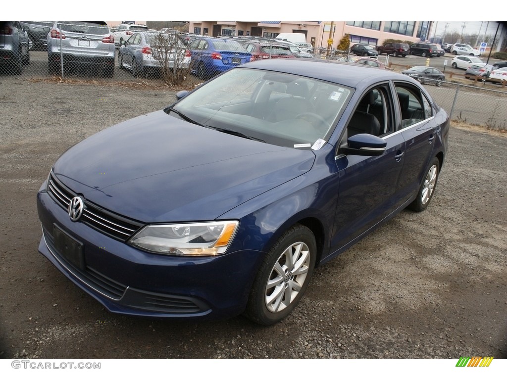 2014 Jetta SE Sedan - Tempest Blue Metallic / Titan Black photo #3