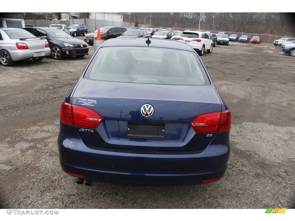2014 Jetta SE Sedan - Tempest Blue Metallic / Titan Black photo #7