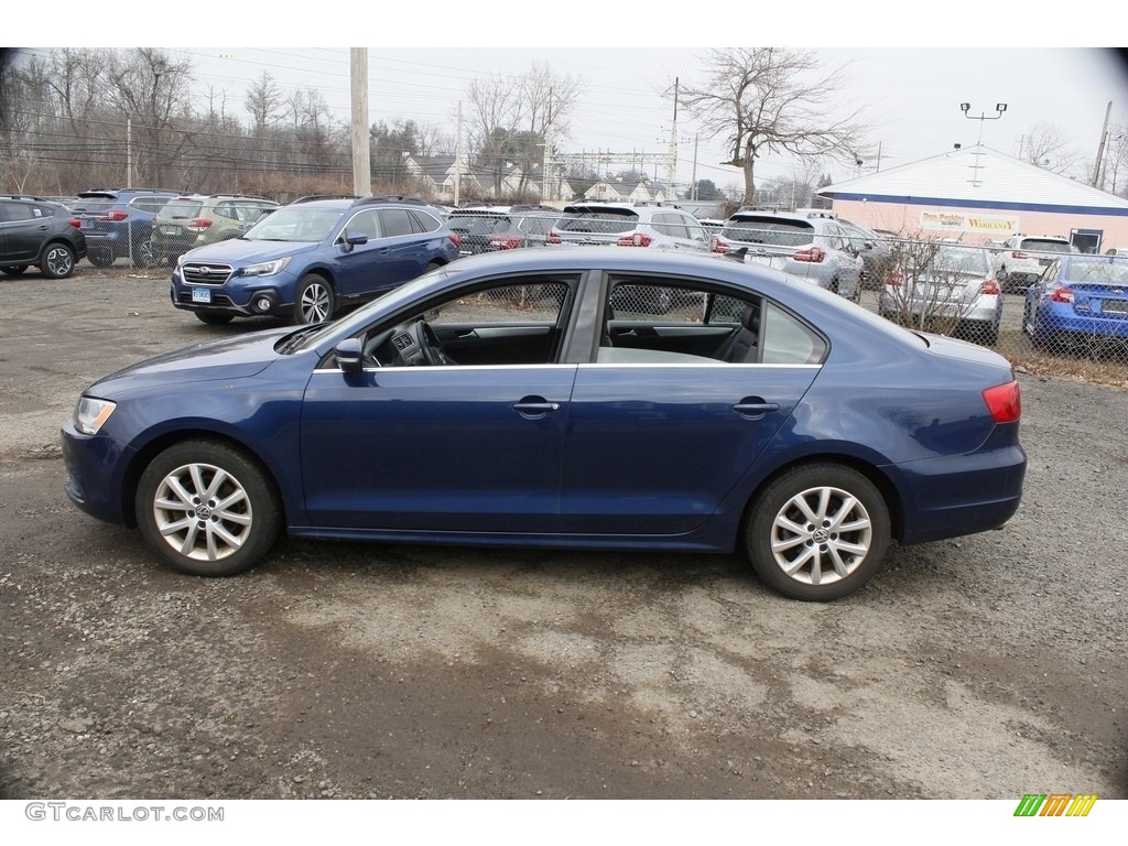 2014 Jetta SE Sedan - Tempest Blue Metallic / Titan Black photo #11