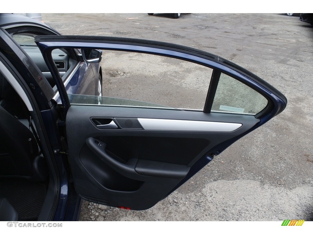 2014 Jetta SE Sedan - Tempest Blue Metallic / Titan Black photo #17