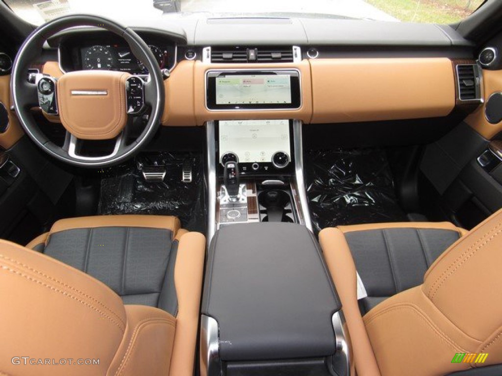 2019 Land Rover Range Rover Sport HSE Dynamic Ebony/Vintage Tan Dashboard Photo #131730395