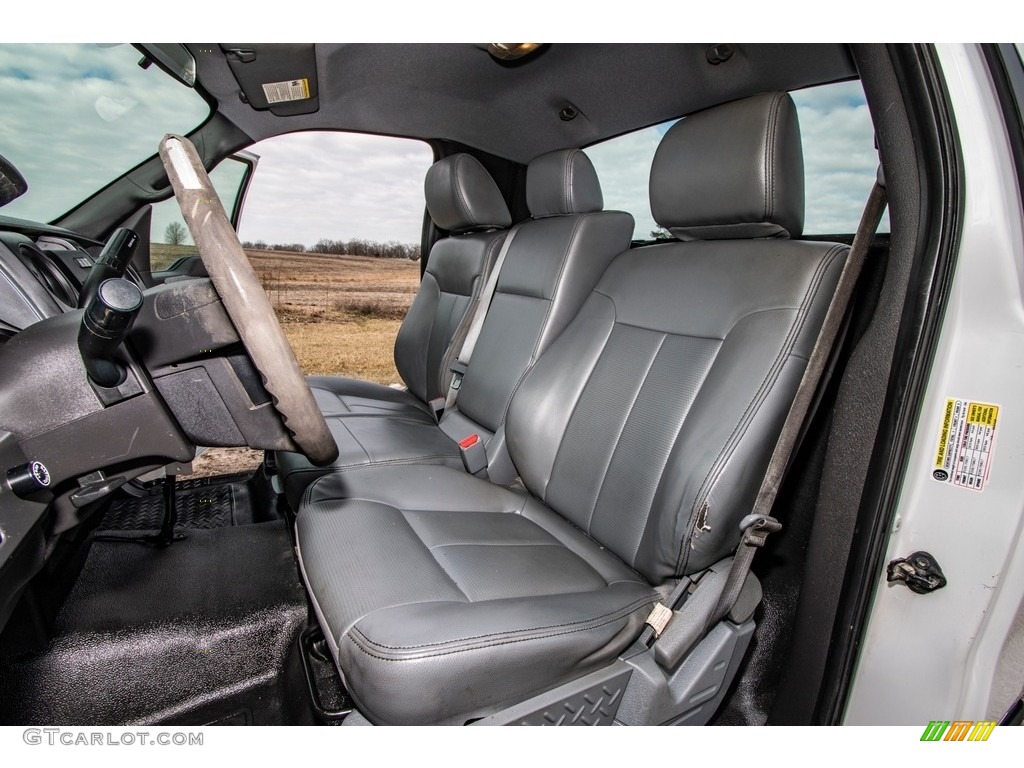 2013 F150 XL Regular Cab - Oxford White / Steel Gray photo #20