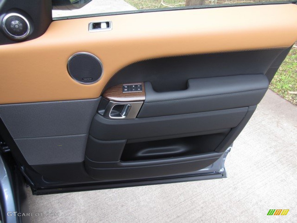 2019 Land Rover Range Rover Sport HSE Dynamic Ebony/Vintage Tan Door Panel Photo #131730593