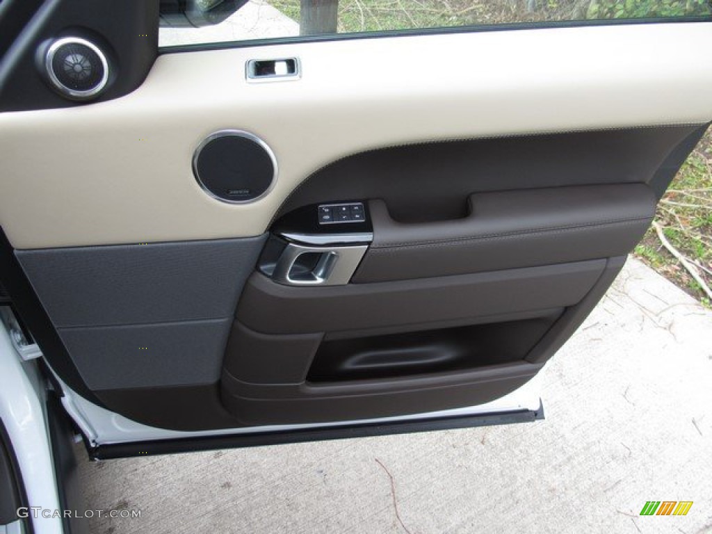 2019 Land Rover Range Rover Sport Autobiography Dynamic Espresso/Almond Door Panel Photo #131730995