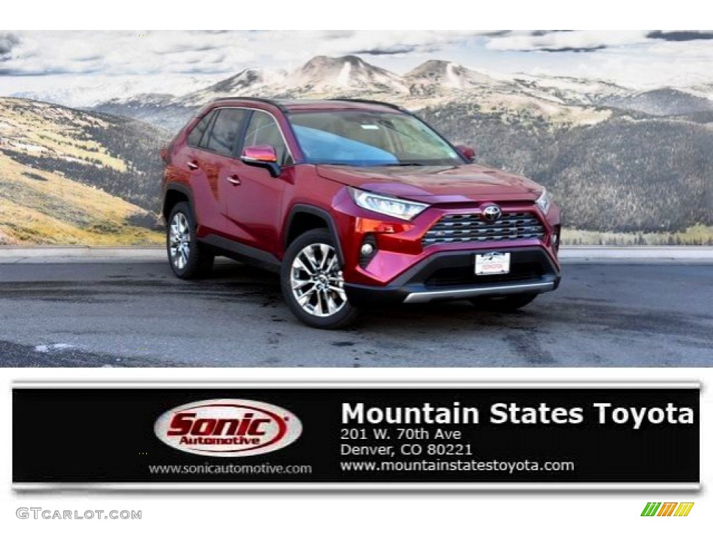 2019 RAV4 Limited AWD - Ruby Flare Pearl / Light Gray photo #1