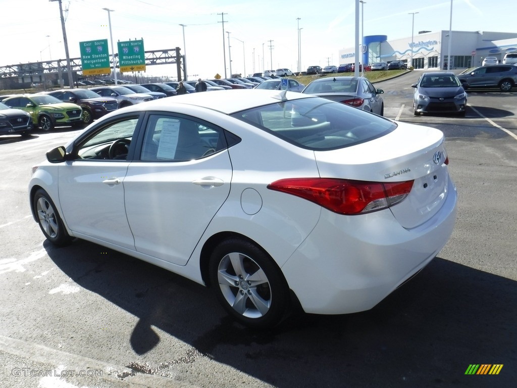 2013 Elantra GLS - Shimmering White / Beige photo #7