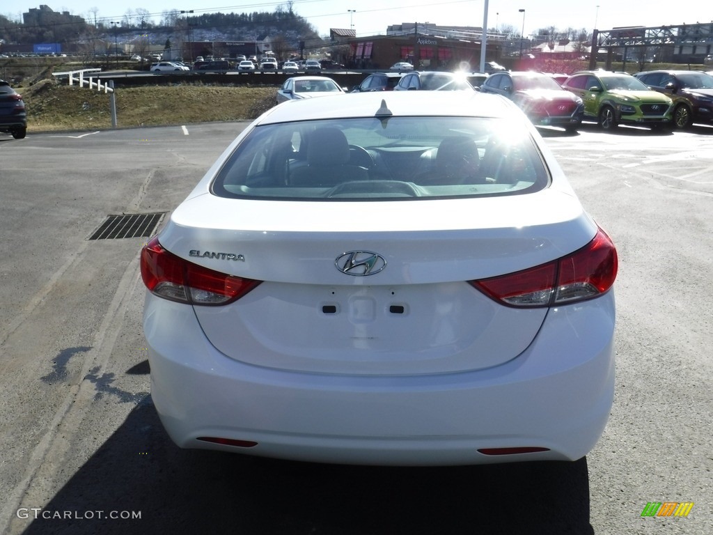 2013 Elantra GLS - Shimmering White / Beige photo #8