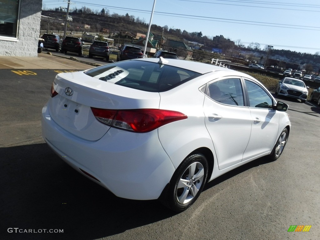 2013 Elantra GLS - Shimmering White / Beige photo #9