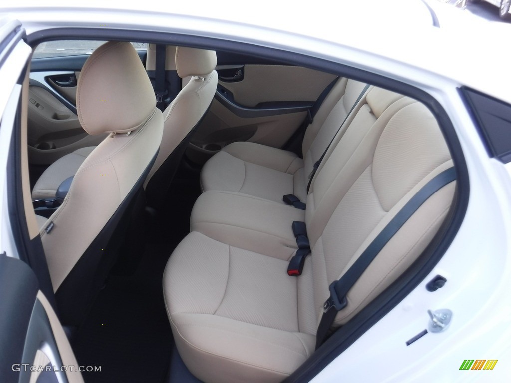 2013 Elantra GLS - Shimmering White / Beige photo #22