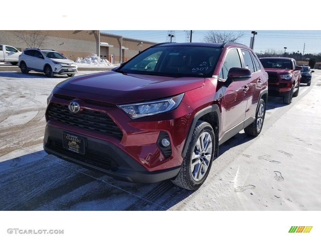 2019 RAV4 XLE AWD - Ruby Flare Pearl / Light Gray photo #1
