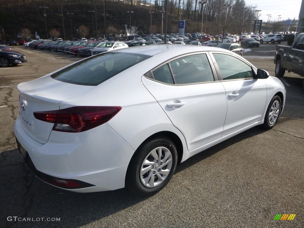 2019 Elantra SE - Quartz White Pearl / Black photo #2