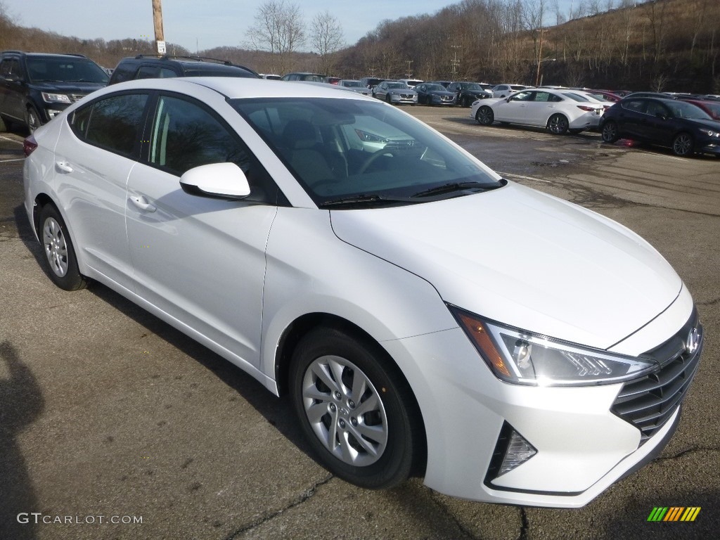 2019 Elantra SE - Quartz White Pearl / Black photo #3