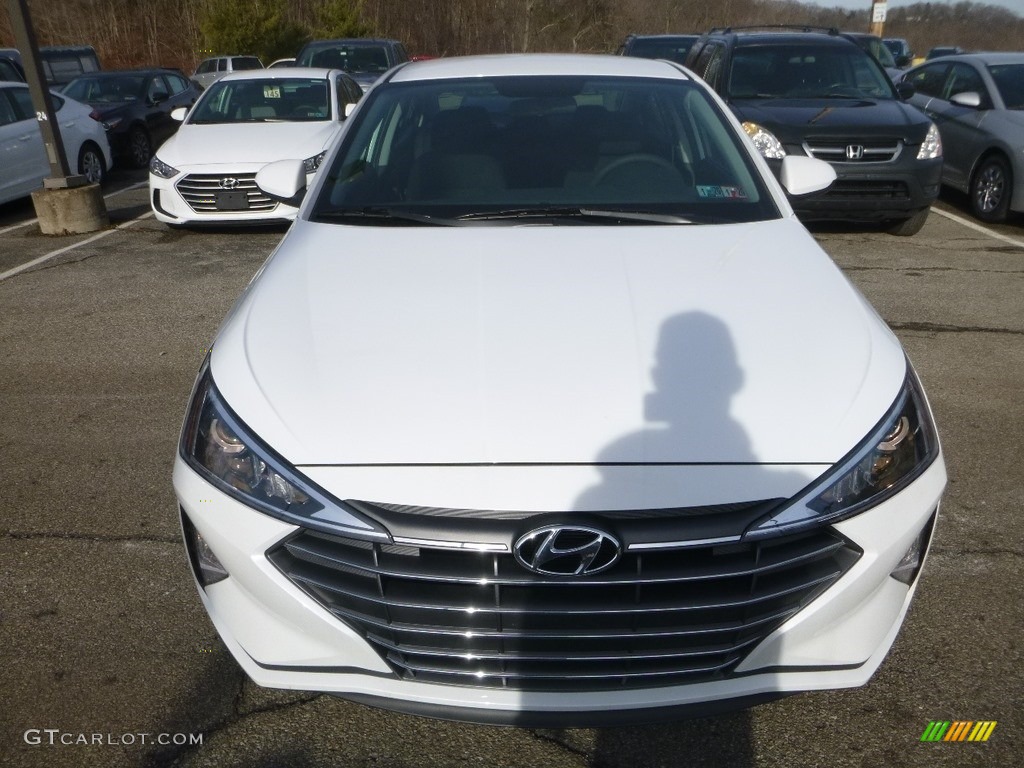 2019 Elantra SE - Quartz White Pearl / Black photo #4