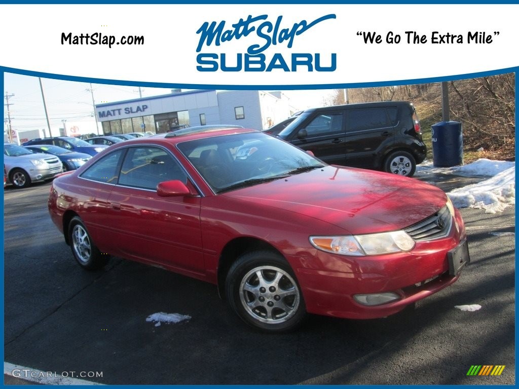 2002 Solara SE Coupe - Red Flame Metallic / Charcoal photo #1