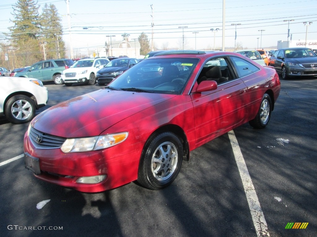 2002 Solara SE Coupe - Red Flame Metallic / Charcoal photo #2