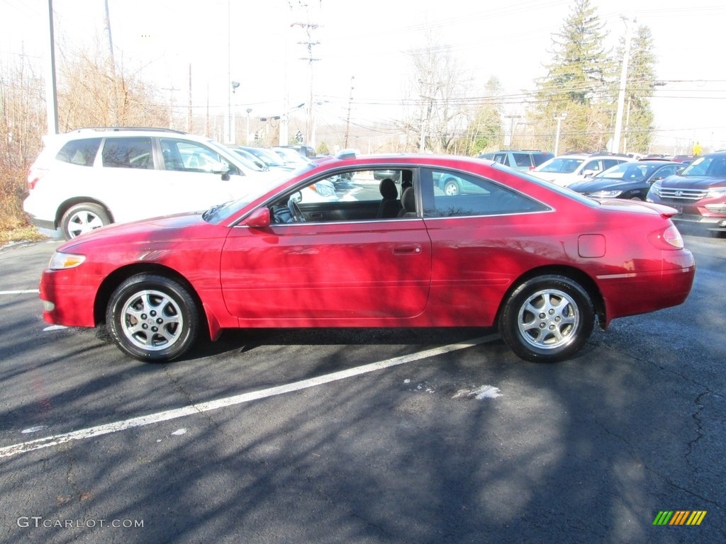 2002 Solara SE Coupe - Red Flame Metallic / Charcoal photo #9