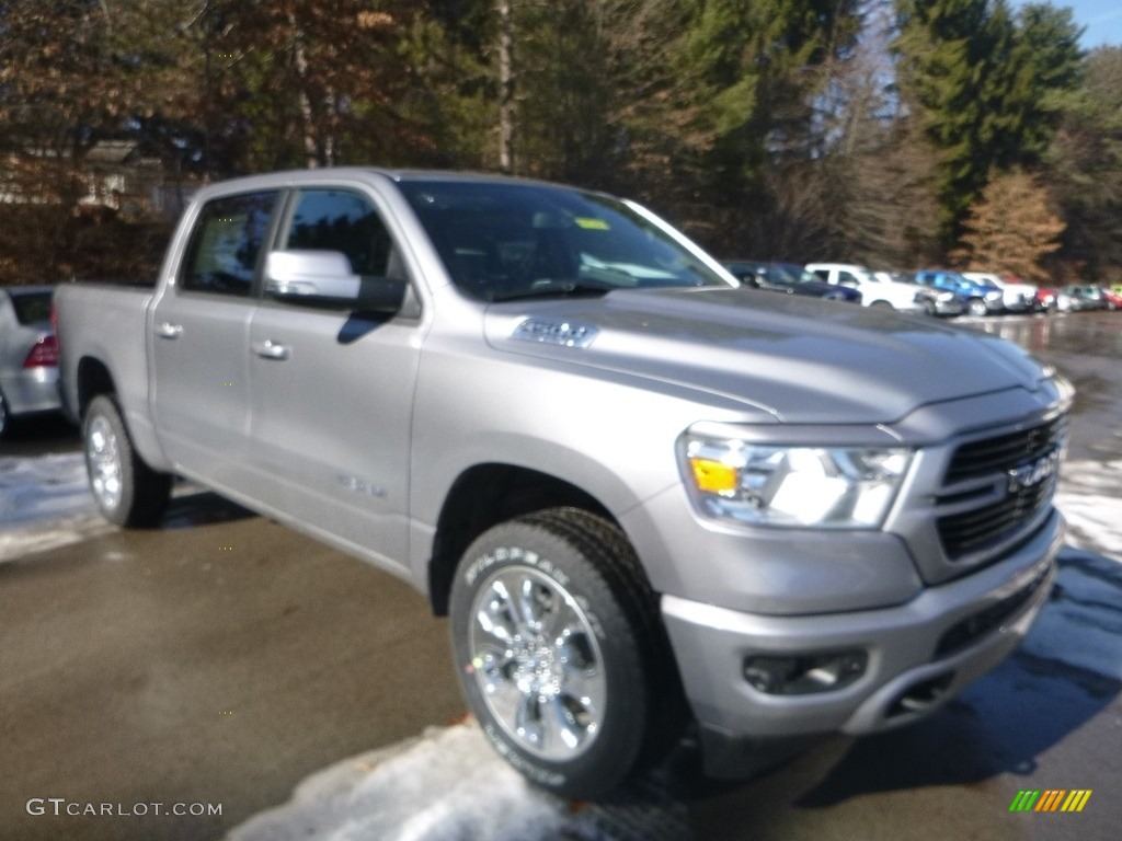 2019 1500 Big Horn Crew Cab 4x4 - Billett Silver Metallic / Black photo #8