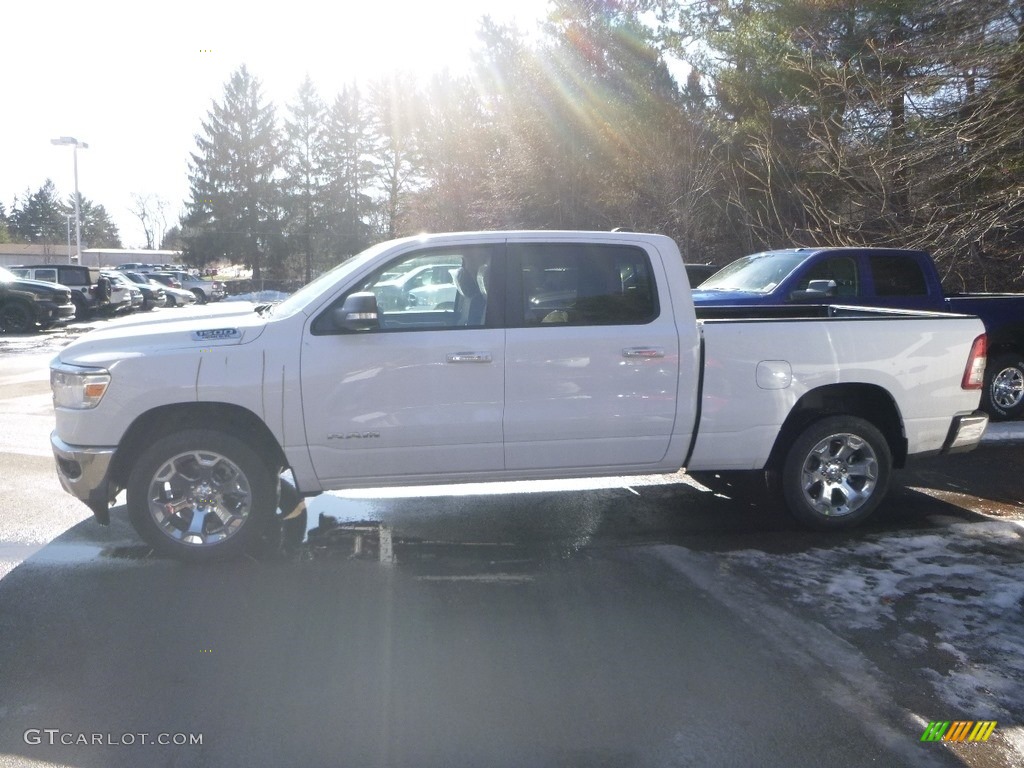 2019 1500 Big Horn Crew Cab 4x4 - Bright White / Black/Light Mountain Brown photo #2