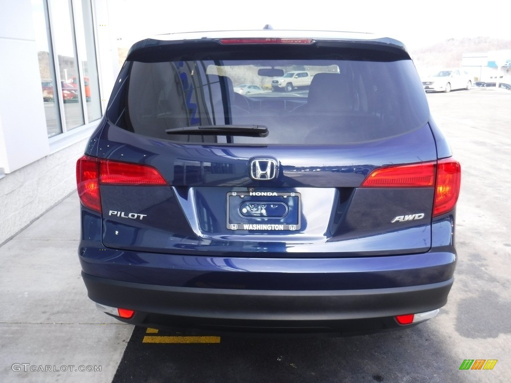 2016 Pilot EX-L AWD - Obsidian Blue Pearl / Gray photo #8